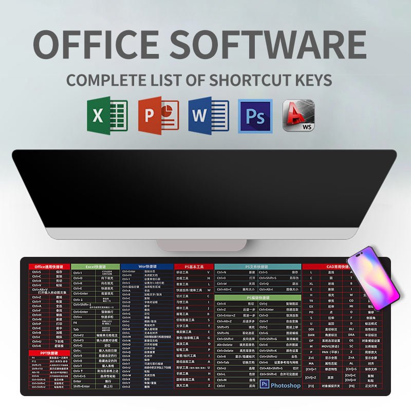 প্রো লেভেল কম্পিউটার ইউজারদের জন্য একদম পারফেক্ট মাউস প্যাড! big size 15.7"/35.7" inch
