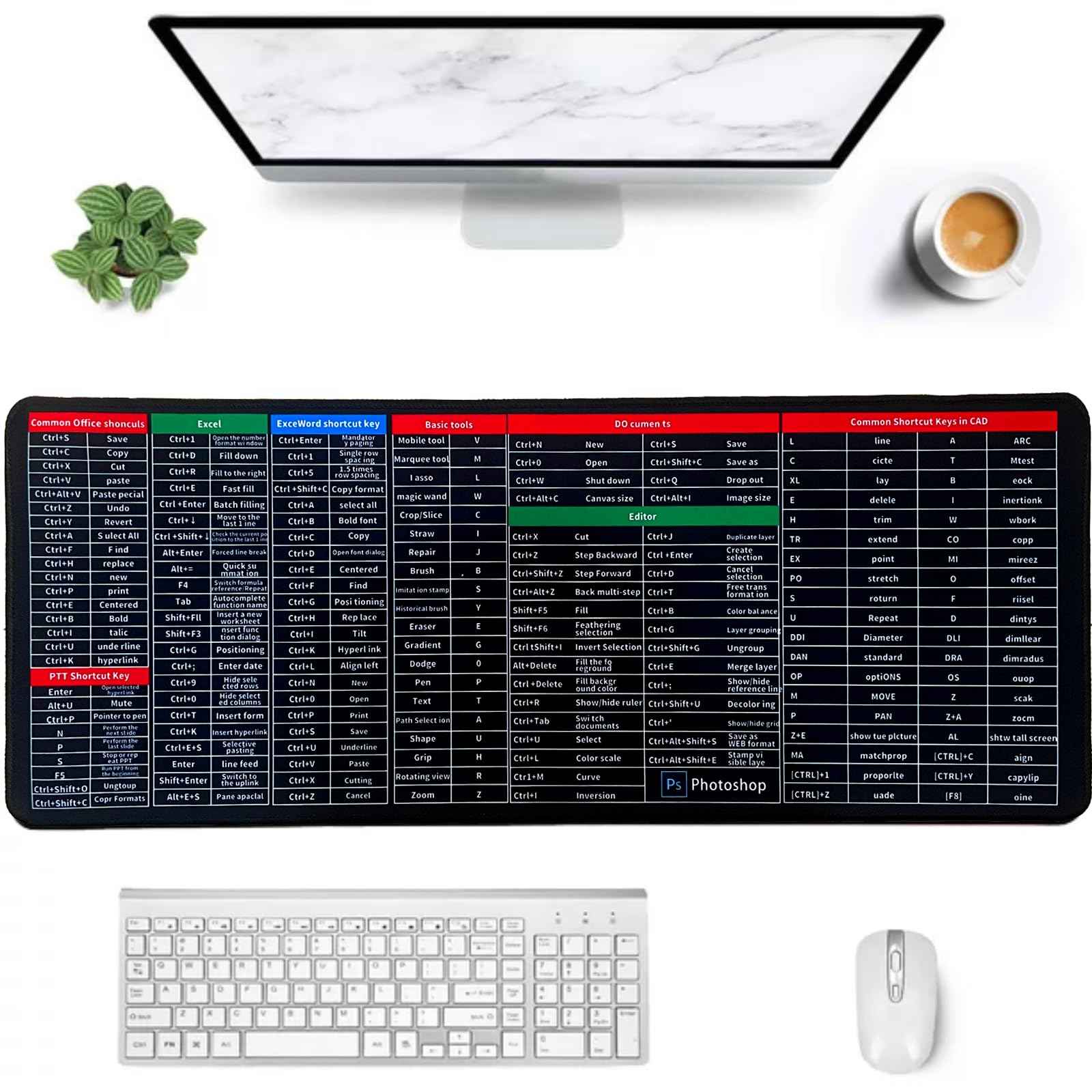 প্রো লেভেল কম্পিউটার ইউজারদের জন্য পারফেক্ট মাউস প্যাড! big size 15.7"/35.7" inch