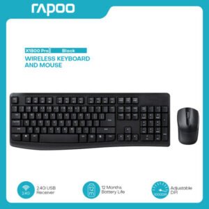 Rapoo X1800S Wireless Optical Mouse & Keyboard Combo