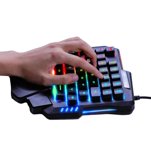 🔥 Jedel K601 Single Hand RGB Gaming Keyboard – Game Control Now in One Hand! 🎮✨ - Image 4