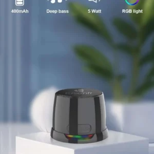 Kisonli C100 Mini Bluetooth Speaker 🎶 | Compact, Magnetic, RGB Light