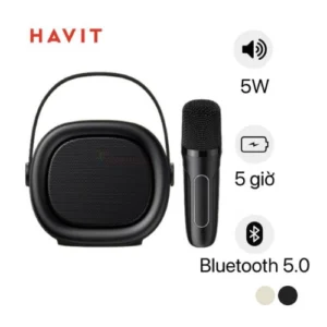 Havit SK819BT Mini Portable Bluetooth Black Karaoke Speaker with Mic