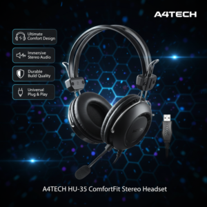 A4TECH HU-35 USB Headphone – Work, Study & Entertainment er Perfect Choice! 💻🎶